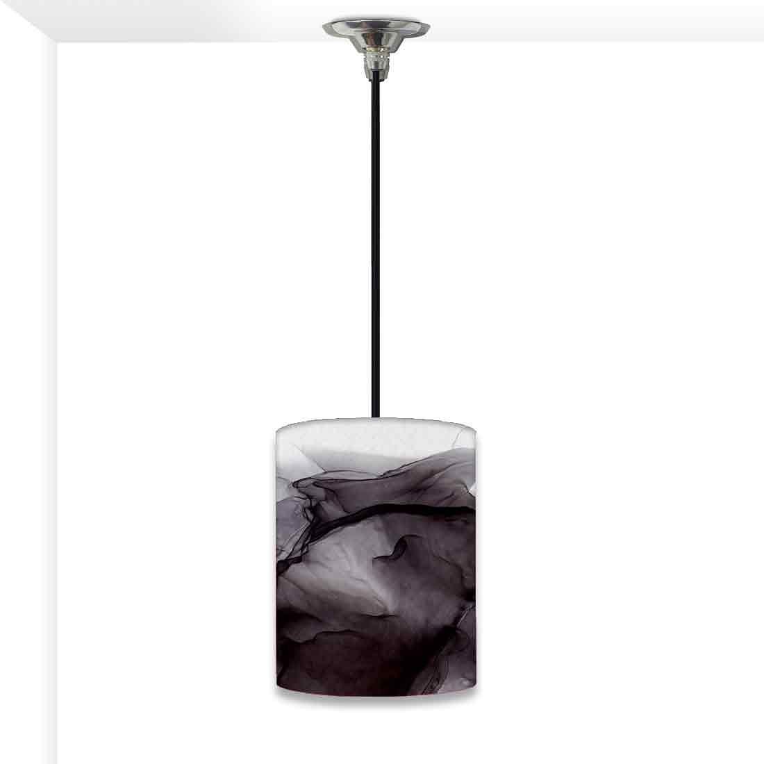 Ceiling Hanging Pendant Lamp Shade - Black Ink Watercolor Nutcase