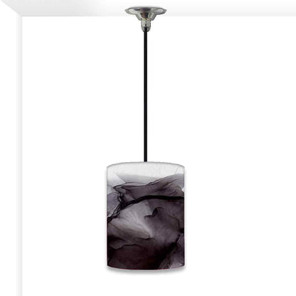 Ceiling Hanging Pendant Lamp Shade - Black Ink Watercolor Nutcase