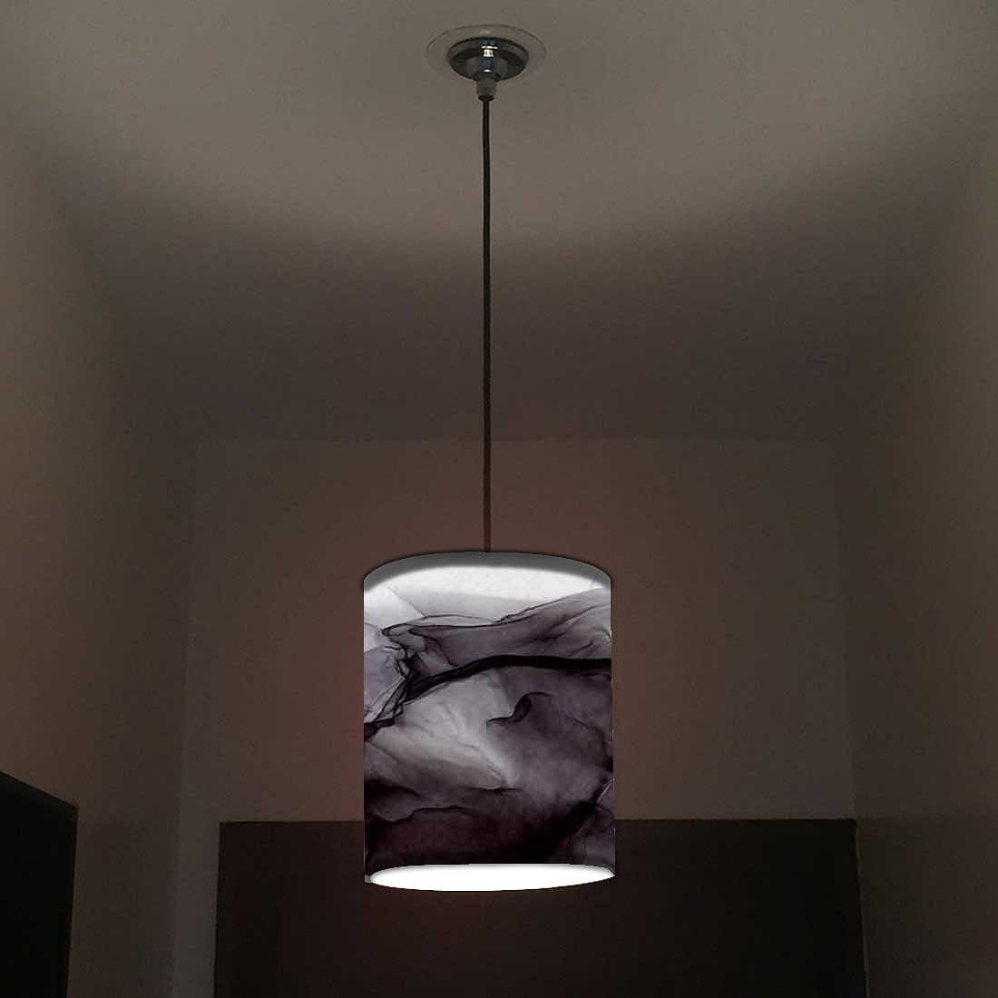 Ceiling Hanging Pendant Lamp Shade - Black Ink Watercolor Nutcase