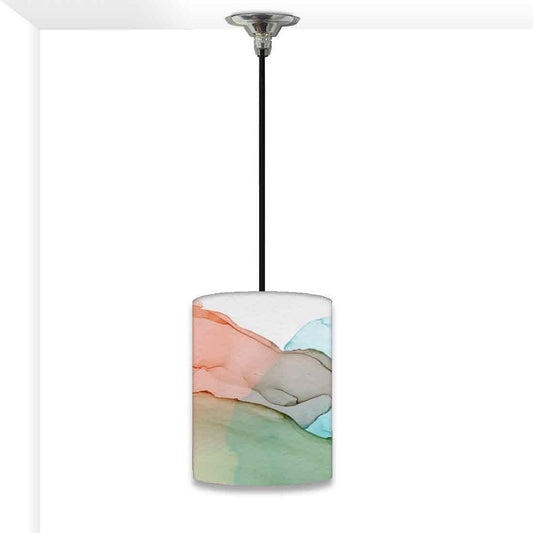 Ceiling Hanging Pendant Lamp Shade - Ink Watercolor Shades Nutcase