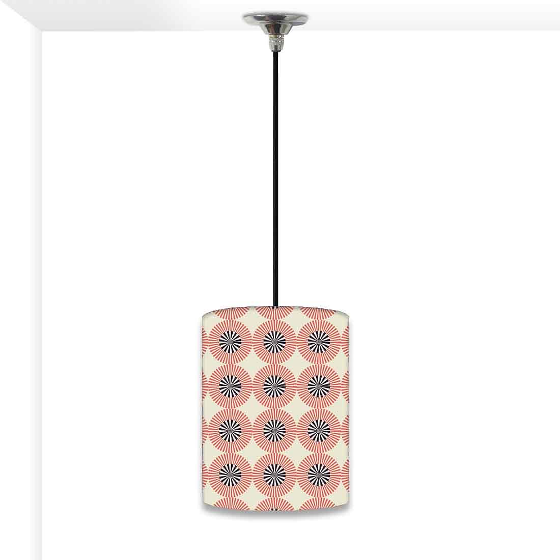 Ceiling Hanging Pendant Lamp Shade - Retro Circle Pattern Nutcase