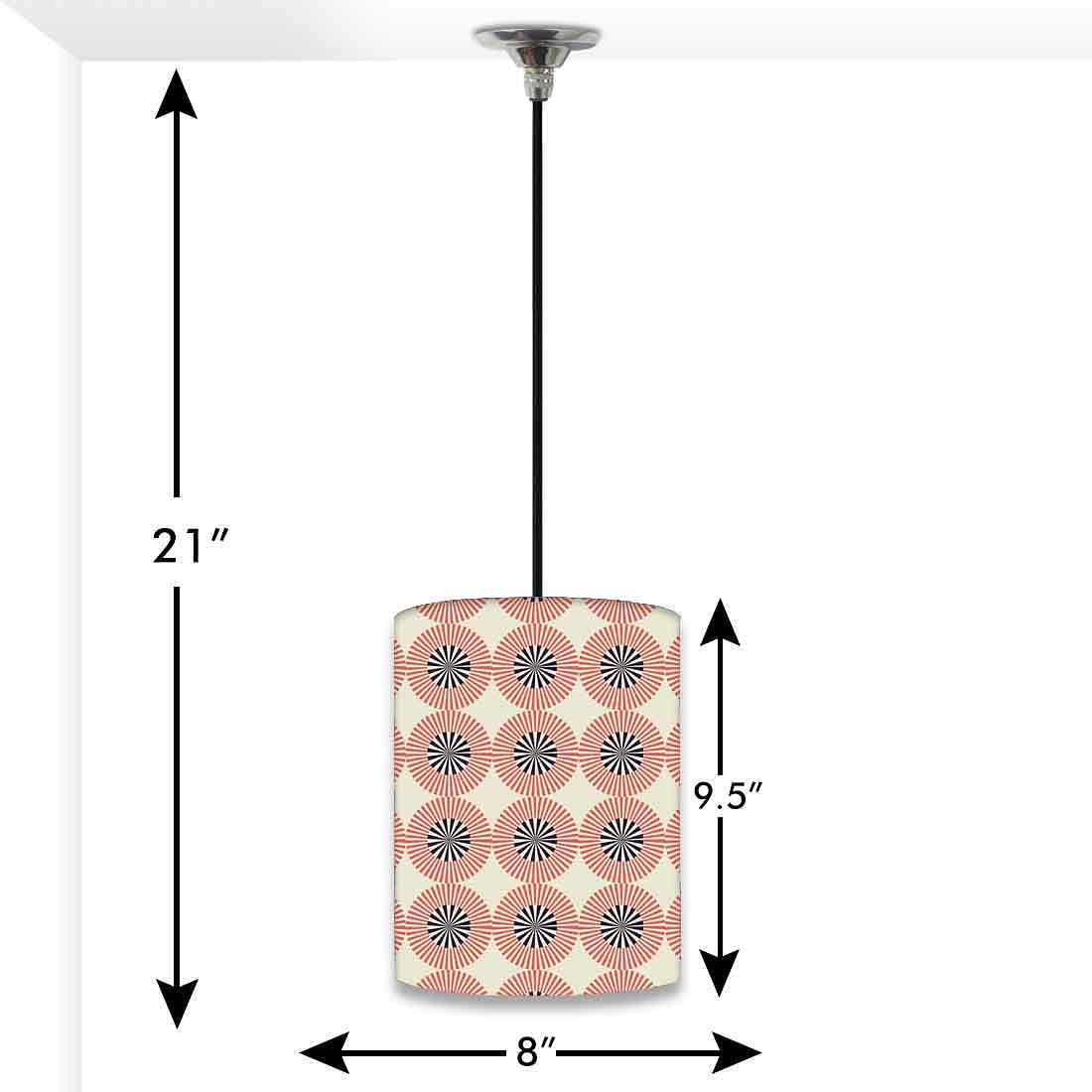 Ceiling Hanging Pendant Lamp Shade - Retro Circle Pattern Nutcase