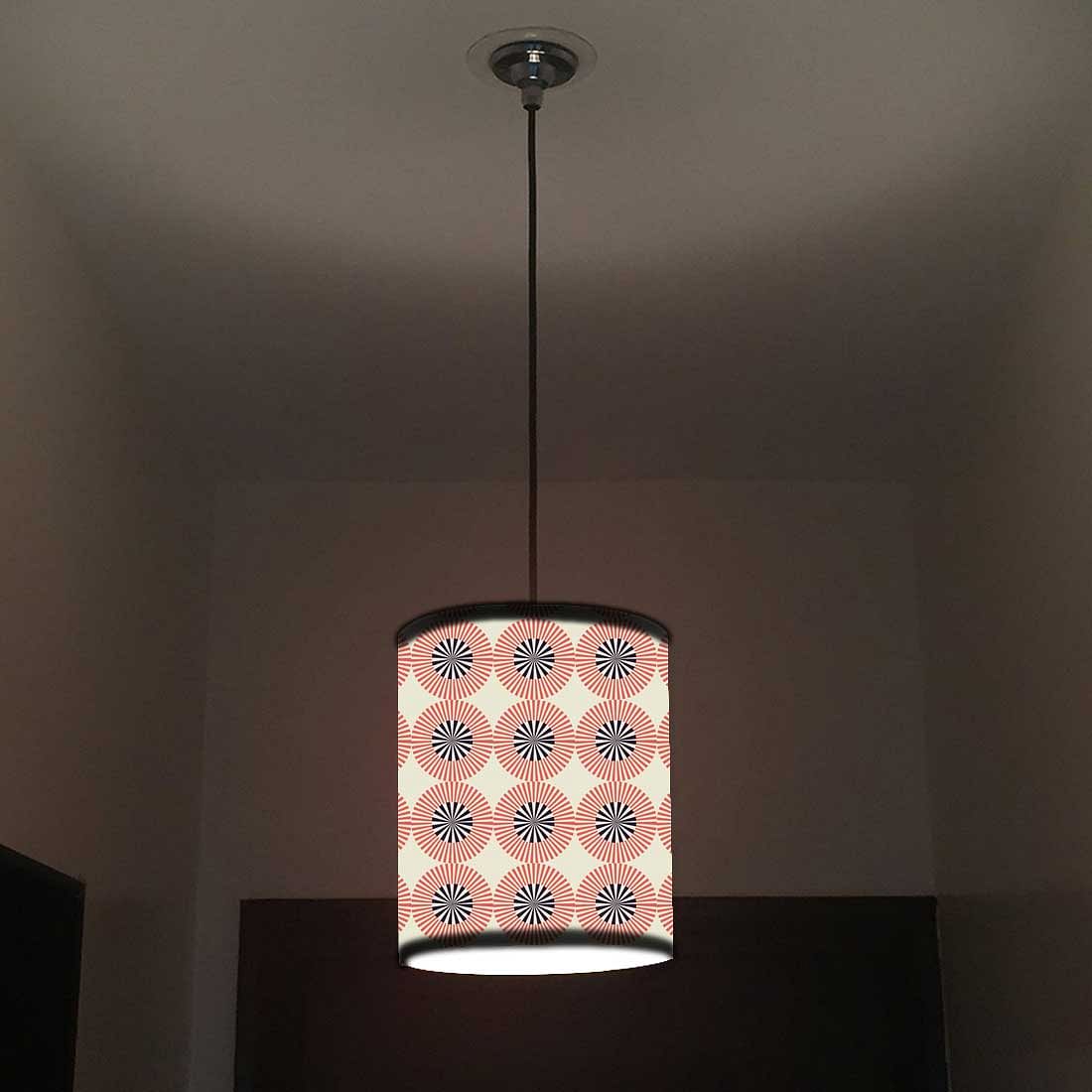 Ceiling Hanging Pendant Lamp Shade - Retro Circle Pattern Nutcase