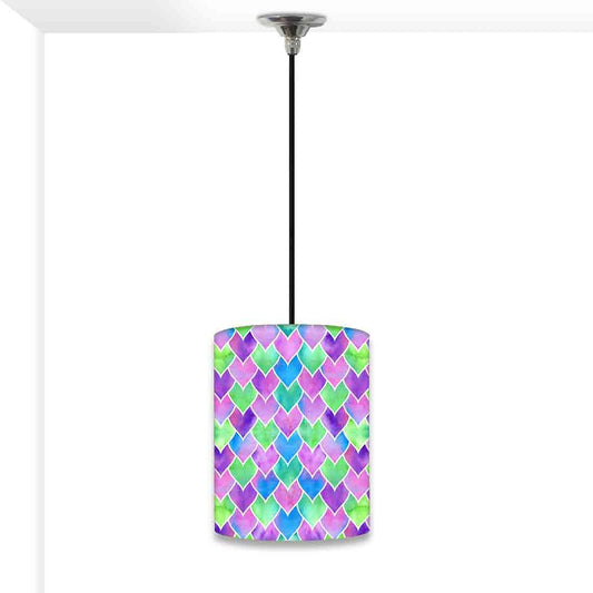 Ceiling Hanging Pendant Lamp Shade - Multicolor Mermaid Watercolor Nutcase