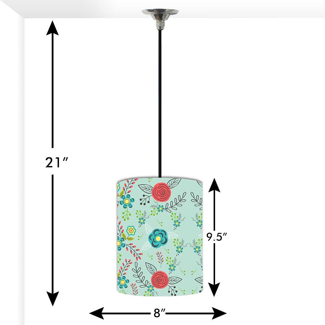 Ceiling Hanging Pendant Lamp Shade - Floral Branches Spring Collection Nutcase