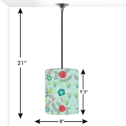 Ceiling Hanging Pendant Lamp Shade - Floral Branches Spring Collection Nutcase