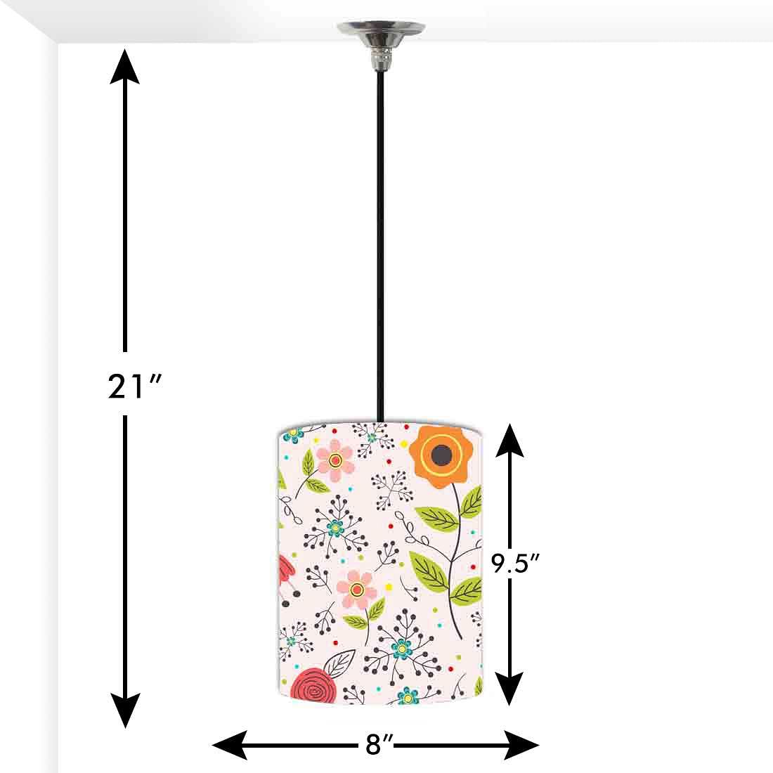 Ceiling Hanging Pendant Lamp Shade - Spring Floral Nutcase