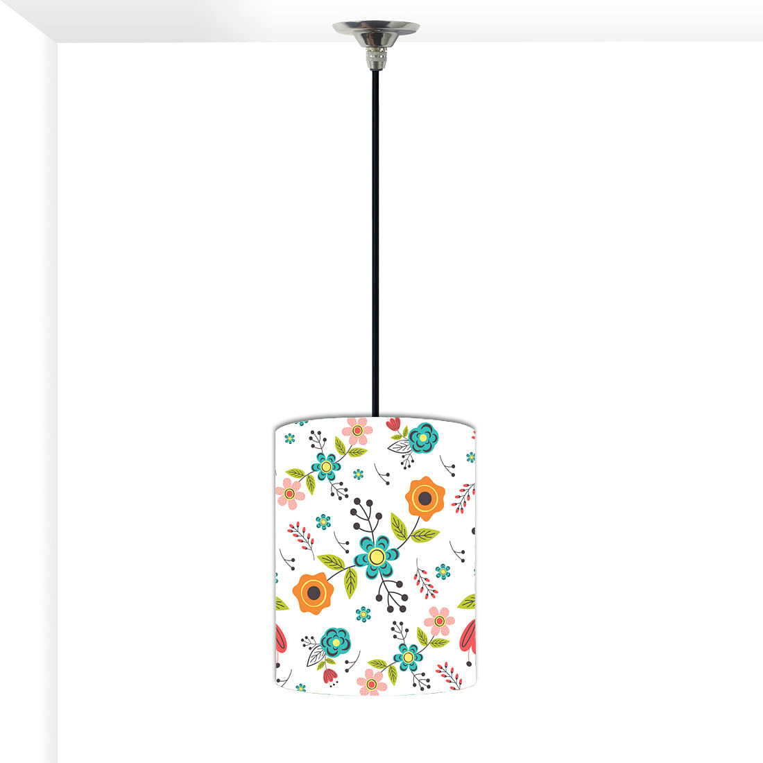 Ceiling Hanging Pendant Lamp Shade - Colorful Flower Collection Nutcase