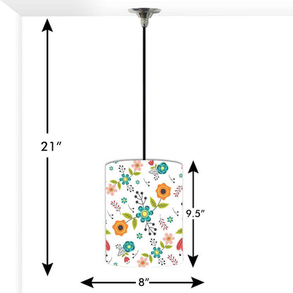 Ceiling Hanging Pendant Lamp Shade - Colorful Flower Collection Nutcase