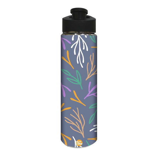 Stainless Steel Water Bottle -  Colorful Lines Nutcase