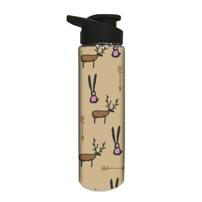 Stainless Steel Sipper Bottle -  Rabbit and Deer Nutcase