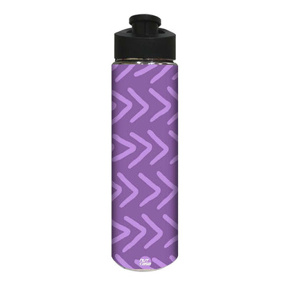 Stainless Steel Water Bottle -  Purple Design Nutcase