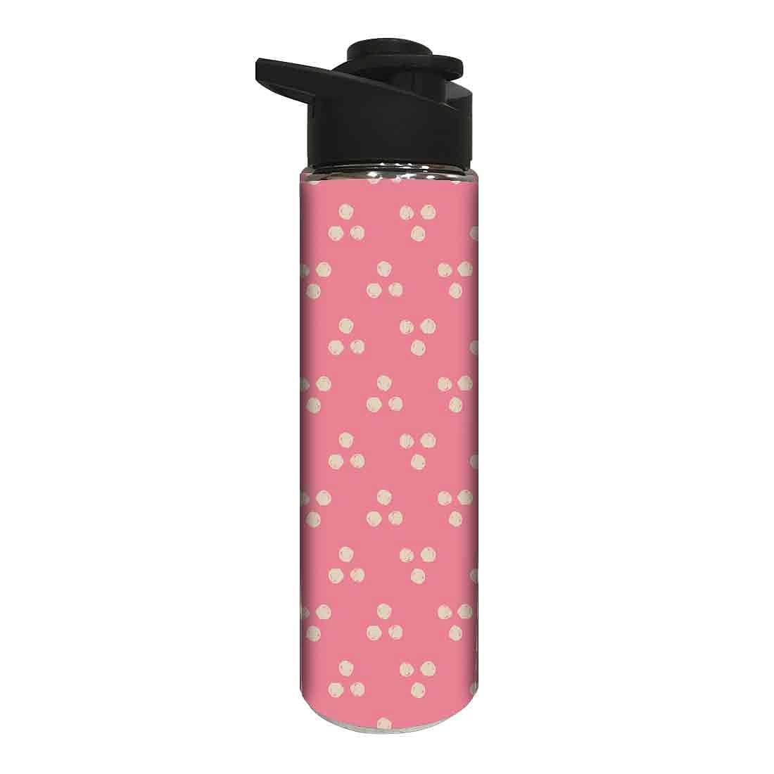 Designer Sipper Bottle for Kids -  Dots with Pink Background Nutcase