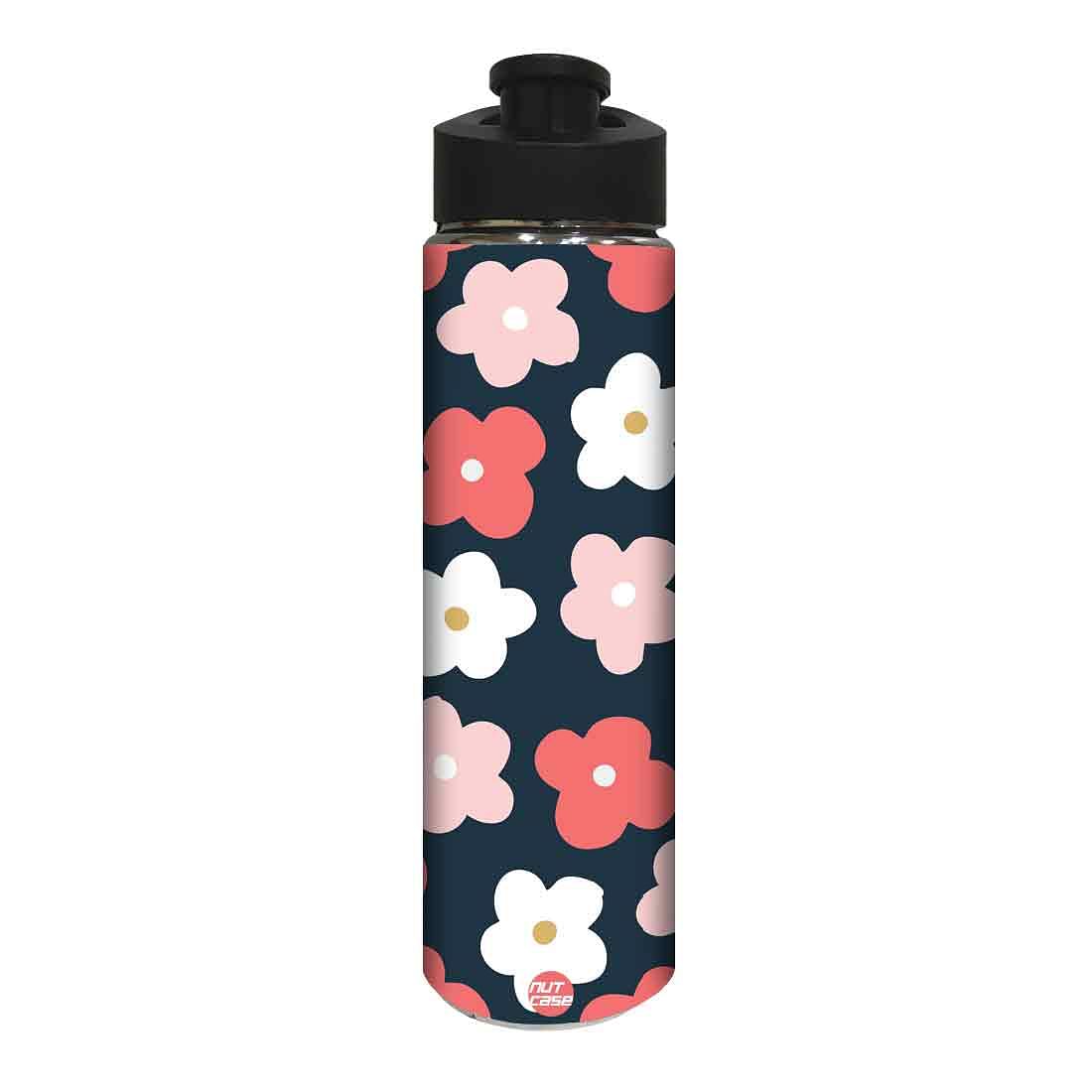 Stainless Steel Water Bottle for Girls - Cute Floral Nutcase