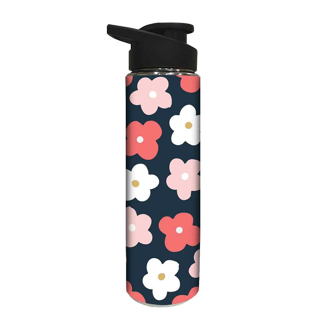 Stainless Steel Water Bottle for Girls - Cute Floral Nutcase
