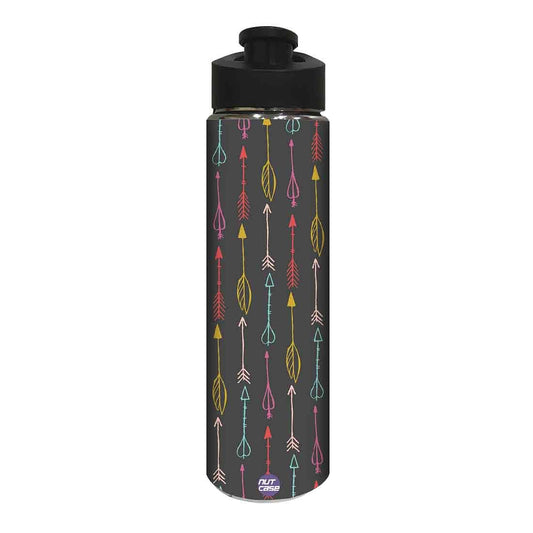 Stainless Steel Water Bottle -  Colorful Arrow Nutcase