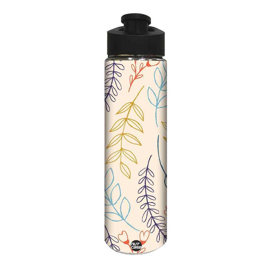 Water Bottle for Kids -  Colorful Leaf Nutcase