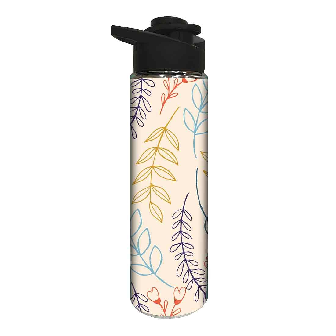 Water Bottle for Kids -  Colorful Leaf Nutcase