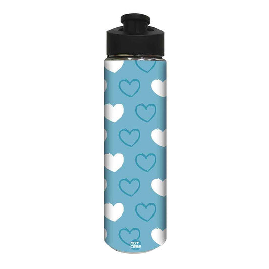 Designer Sipper Bottle for Kids -  White Heart Nutcase