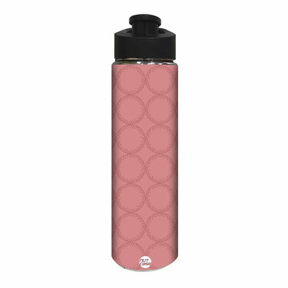 Stainless Steel Sipper Bottle -  Peach Pattern Circle Nutcase