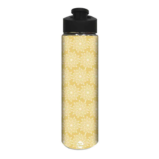 Designer Sipper Bottle for Kids -  Yellow Flower Nutcase