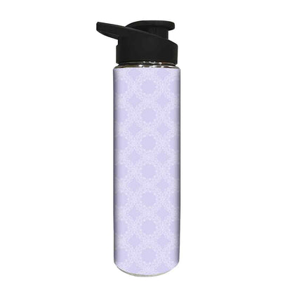 Water Bottle for Kids -  Purple Designer Pattern Nutcase