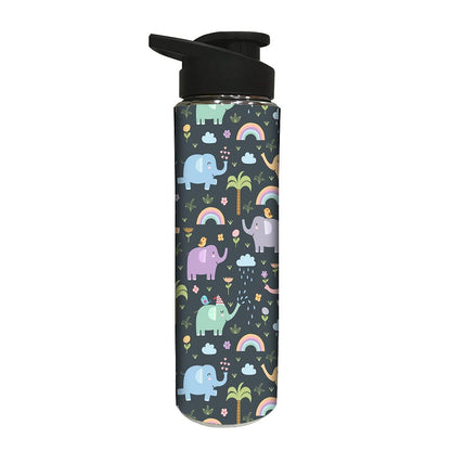 Designer Stainless Steel Water Bottle for Child -  Mini Elephant Nutcase