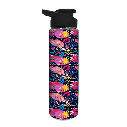 Water Bottle for Kids -  Trendy Pattern Nutcase