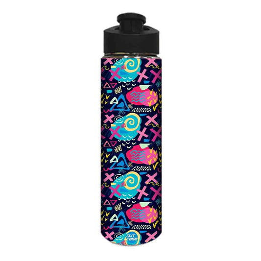 Stainless Steel Sipper Bottle -  Trendy Colorful Pattern Nutcase