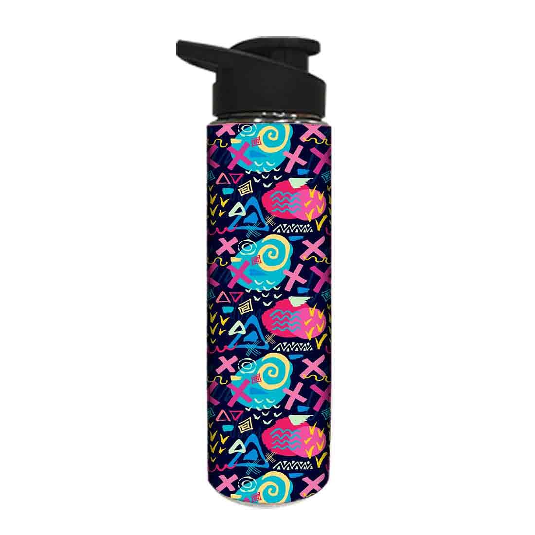 Stainless Steel Sipper Bottle -  Trendy Colorful Pattern Nutcase