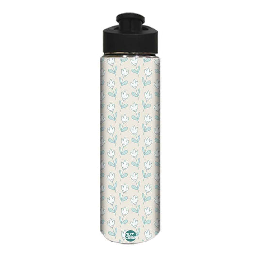 Water Bottle for Kids -  Flower Pattern Nutcase