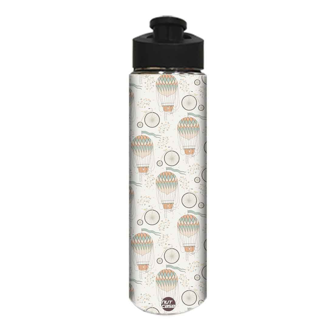 Designer Stainless Steel Water Bottle -  Air Balloon and Cycles Nutcase