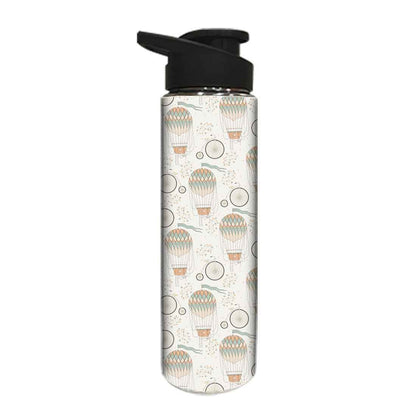 Designer Stainless Steel Water Bottle -  Air Balloon and Cycles Nutcase