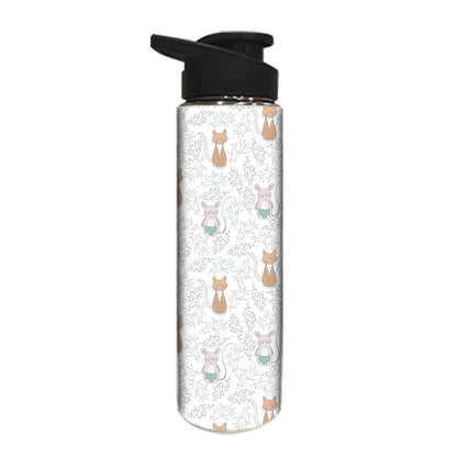 Water Bottle for Kids -  Cat and Rat Nutcase