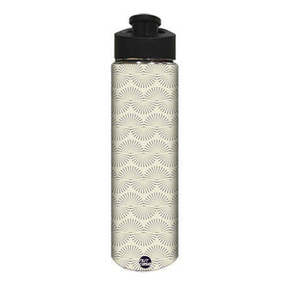 Stainless Steel Water Bottle -  Grey Retro Pattern Nutcase