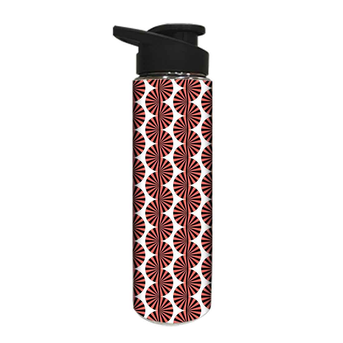 Designer Stainless Steel Water Bottle -  Brown Retro Art Nutcase