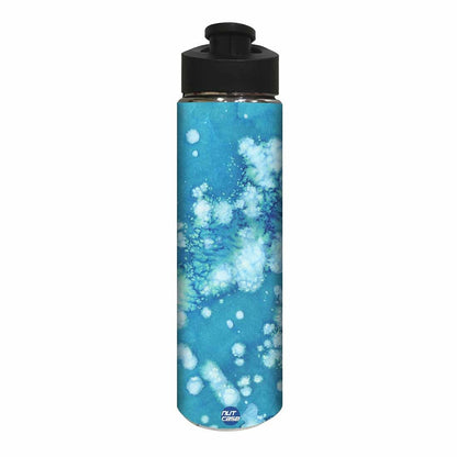 Water Bottle for Kids -  Arctic Space Light Blue Watercolor Nutcase