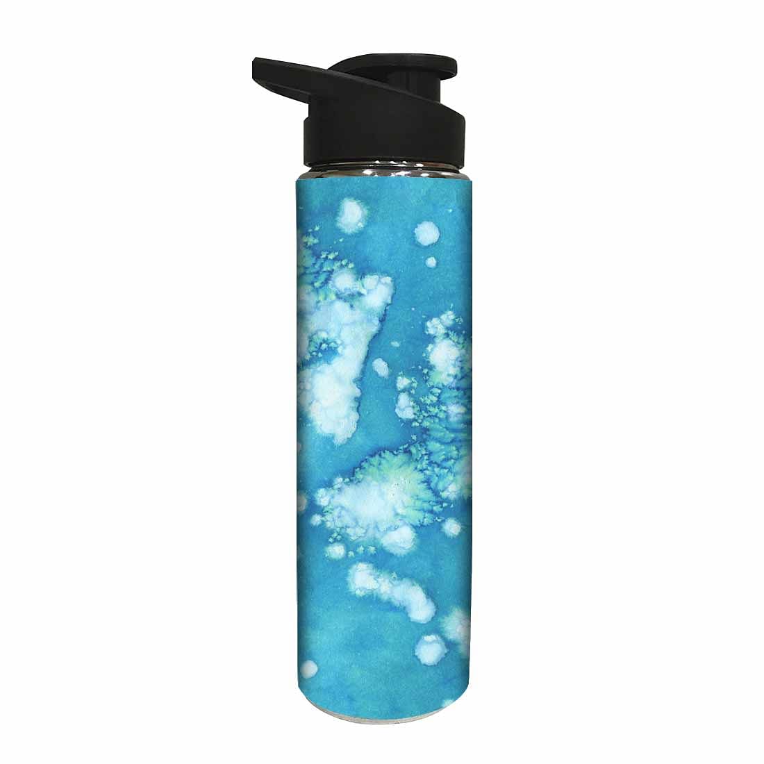 Water Bottle for Kids -  Arctic Space Light Blue Watercolor Nutcase