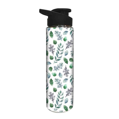 Designer Stainless Steel Water Bottle -  Green Leaf Nutcase