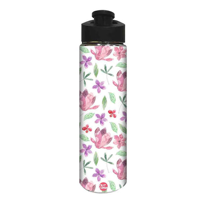 Designer Sipper Bottle for Kids -  Pink Flower Nutcase