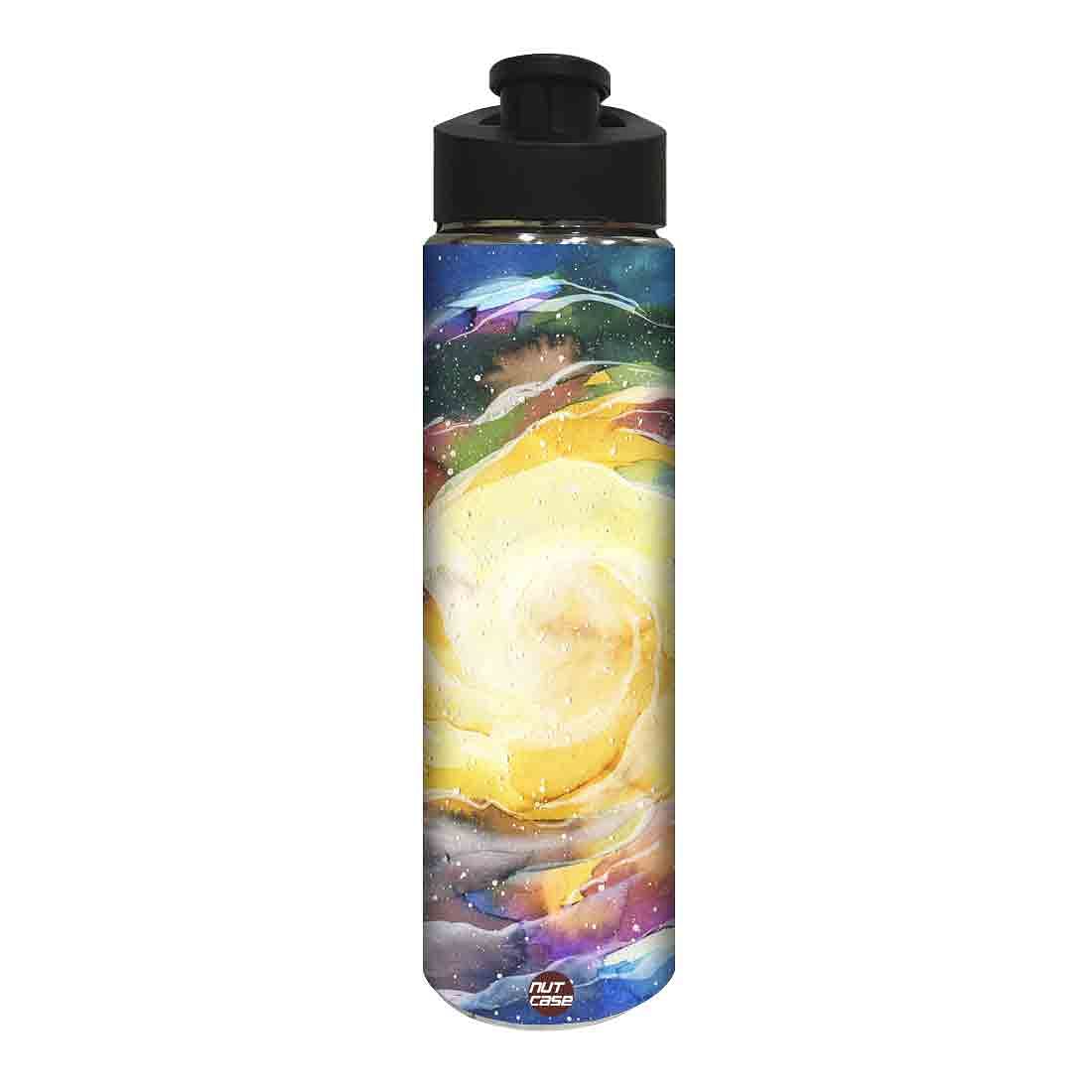 Stainless Steel Sipper Bottle -  Space Yellow Watercolor Nutcase