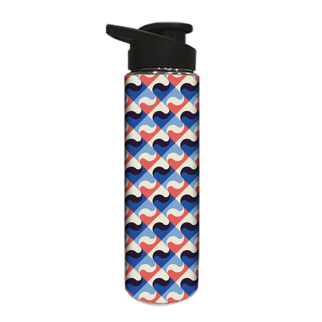 Water Bottle for Kids -  Retro Pattern Nutcase