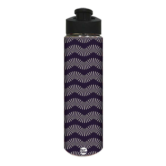 Stainless Steel Sipper Bottle -  Retro Circle Pattern Nutcase