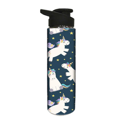 Unicorn Sipper Water Bottle  -  White Unicorn Nutcase