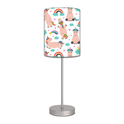 Designer Table Lamp for Living Room Bedside Lamps - Rainbow Unicorns Nutcase