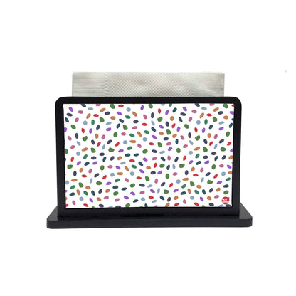 Tissue Paper Napkin Holder Stand - Multicolor Drops Nutcase