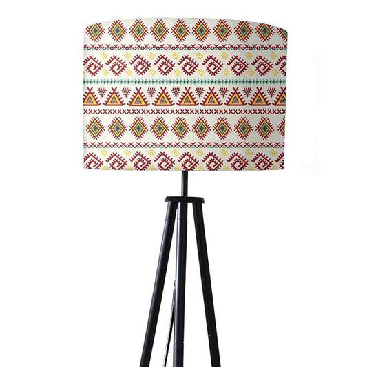 Tripod Floor Lamp Holder Light for Living Rooms - Aztec Pink Nutcase