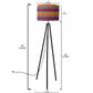 Tripod Floor Lamp Standing Light for Living Rooms - Aztec Purple Nutcase