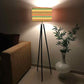 Tripod Standing Floor Lamp Holder for Bedroom - Aztec Yellow Nutcase