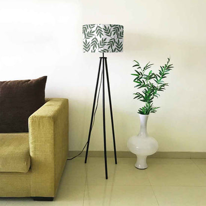 Metal Tripod Floor Lamps for Living Room - Leaves Branch Nutcase